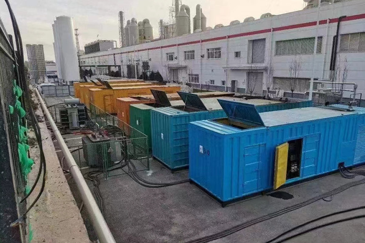 察哈尔右翼中发电机租赁施工现场